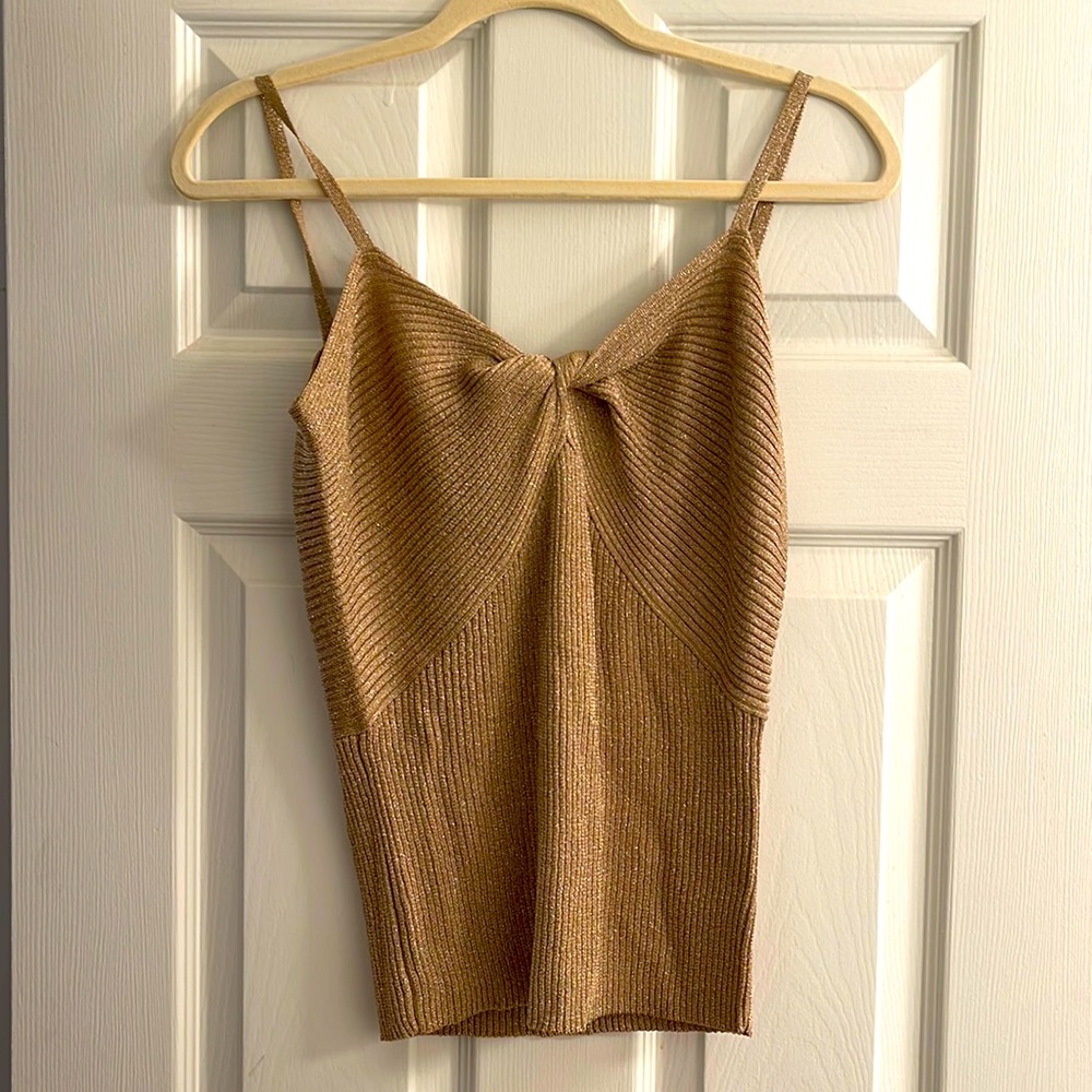 Gold glitter blouse for go out